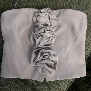 Strapless flower top never worn